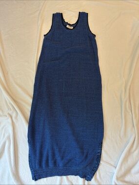 Sleeveless Navy Knit Midi Dress - NWOT